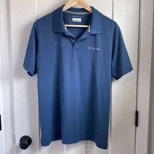 Columbia Men's Omni-wick Polo blue medium